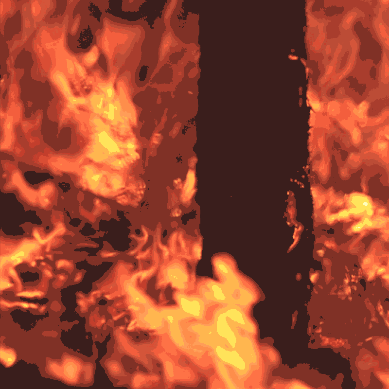 blazing fire