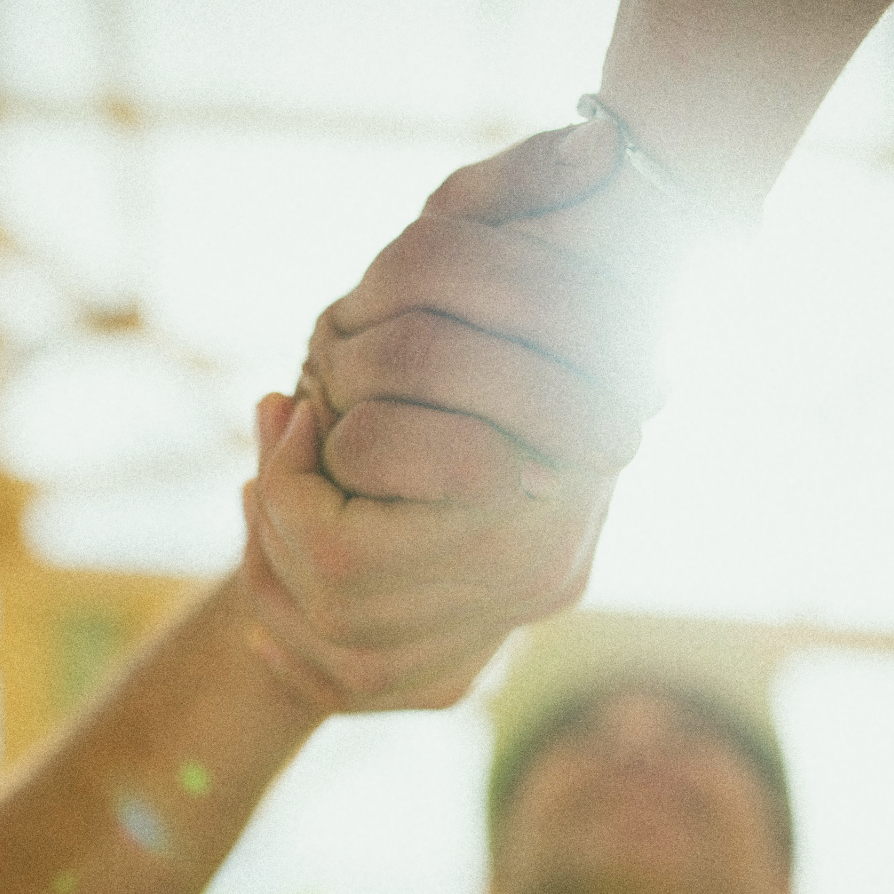 two hands grip