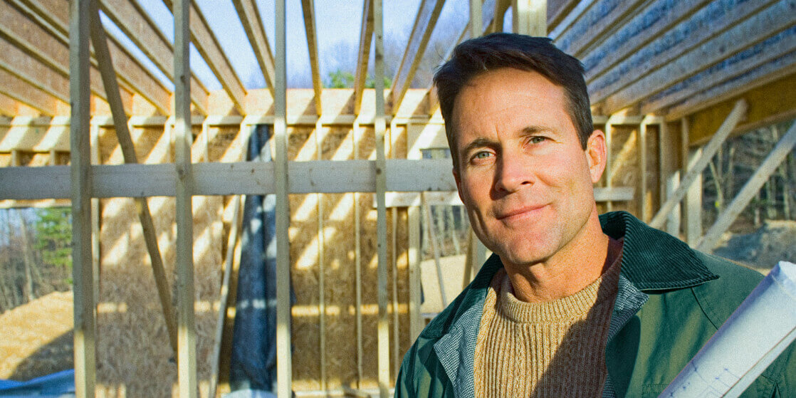 man in construction site