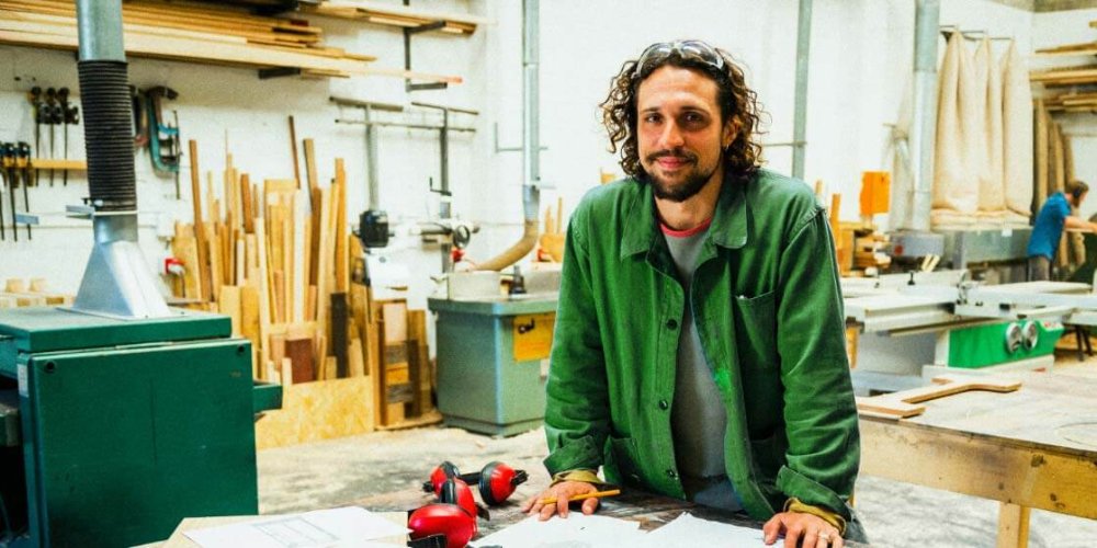 man in his workshop